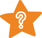Orange star icon with questionmark symbol | PopUp WiFi