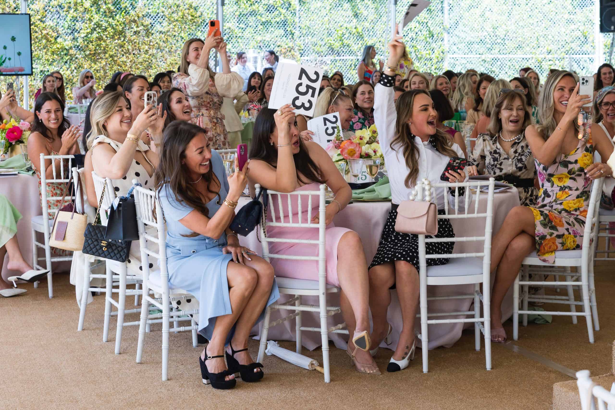 SAN FRANCISCO, CA - May 14 - Ellen Christie, Carolyn Shmunis and Sofia Koshevatsky attend PARCA Luncheon 2025 on May 14th 2025 at Private Residence in San Francisco, CA (Photo - Andrew Caulfield for Drew Altizer Photography)