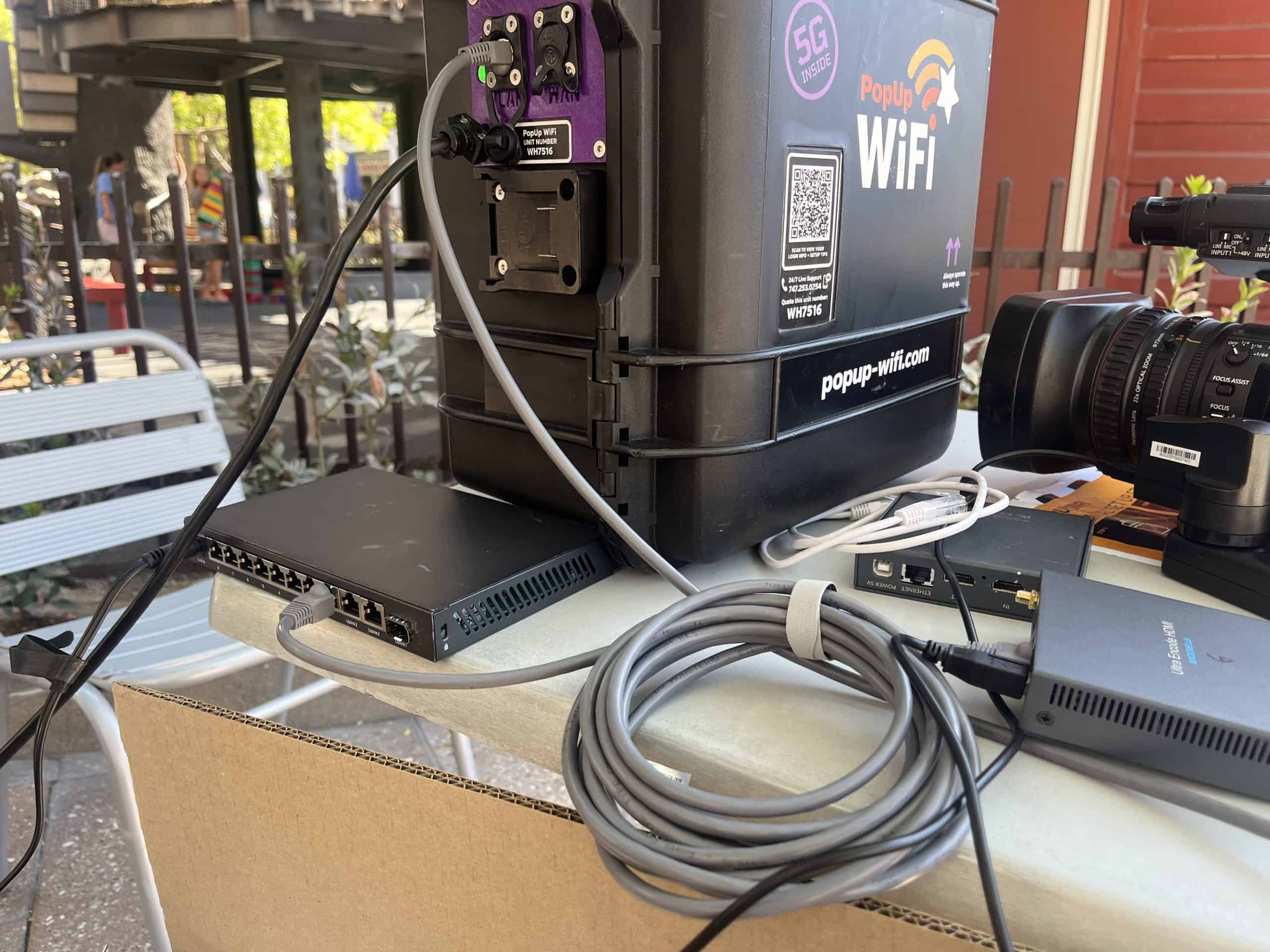 Internet for live streaming set up