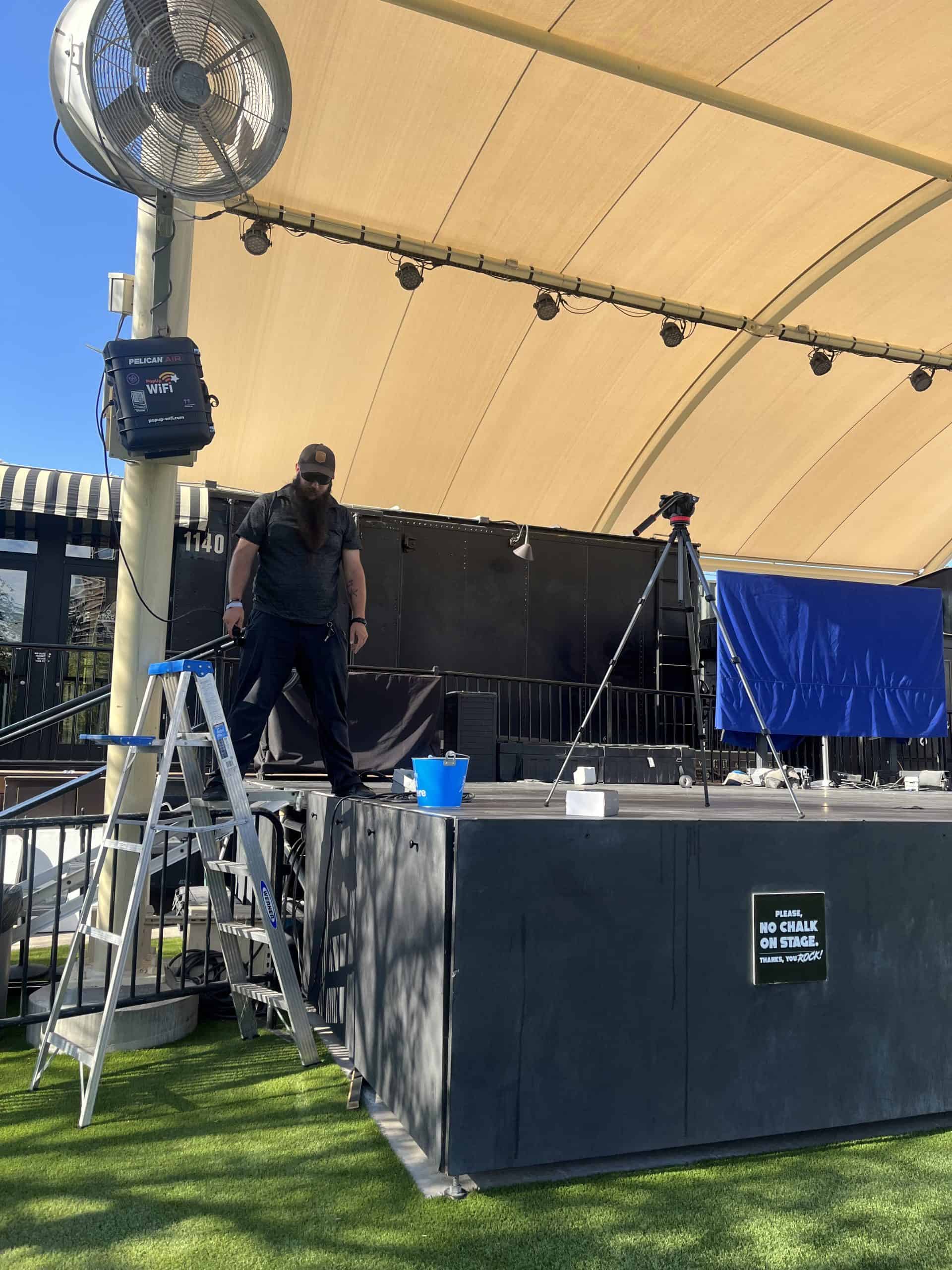 Event Wi-Fi set up at a contest in Las Vegas