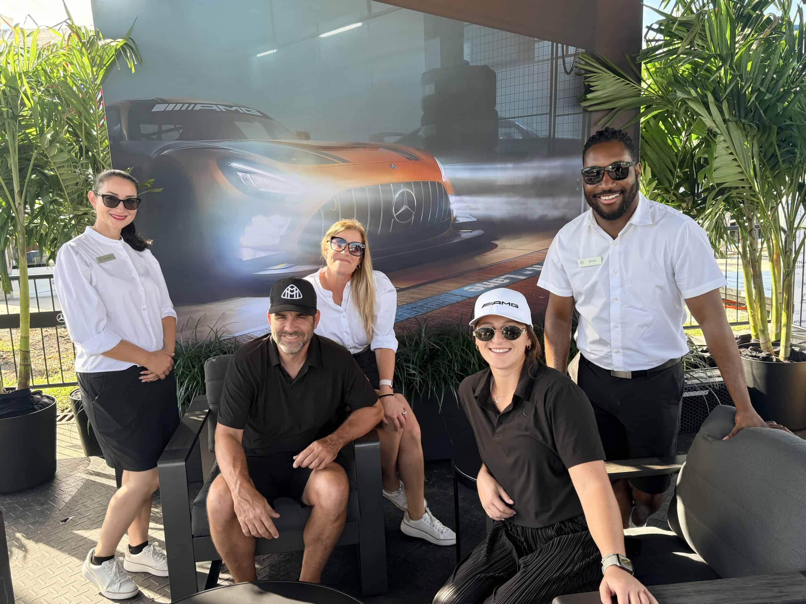The ExP Hub team posing at the front of their event WiFi activation in FL.