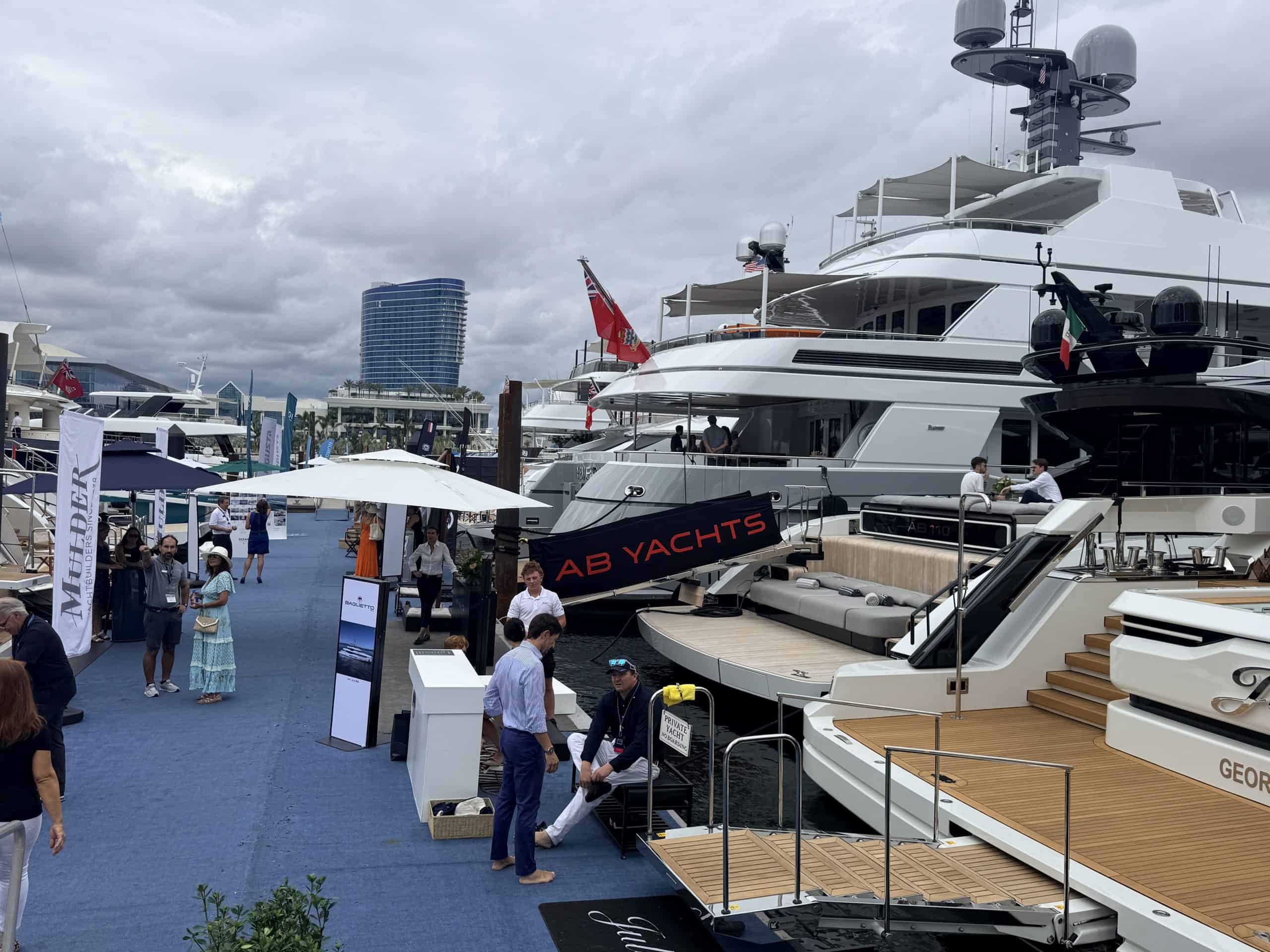 Superyacht Village in Florida where PopUp WiFi event WiFi was used for guest and VIP checkins.