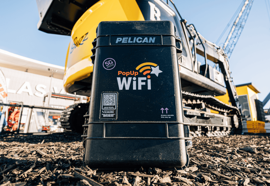 Bonded Internet for Trade Shows | Built Robotics Demo