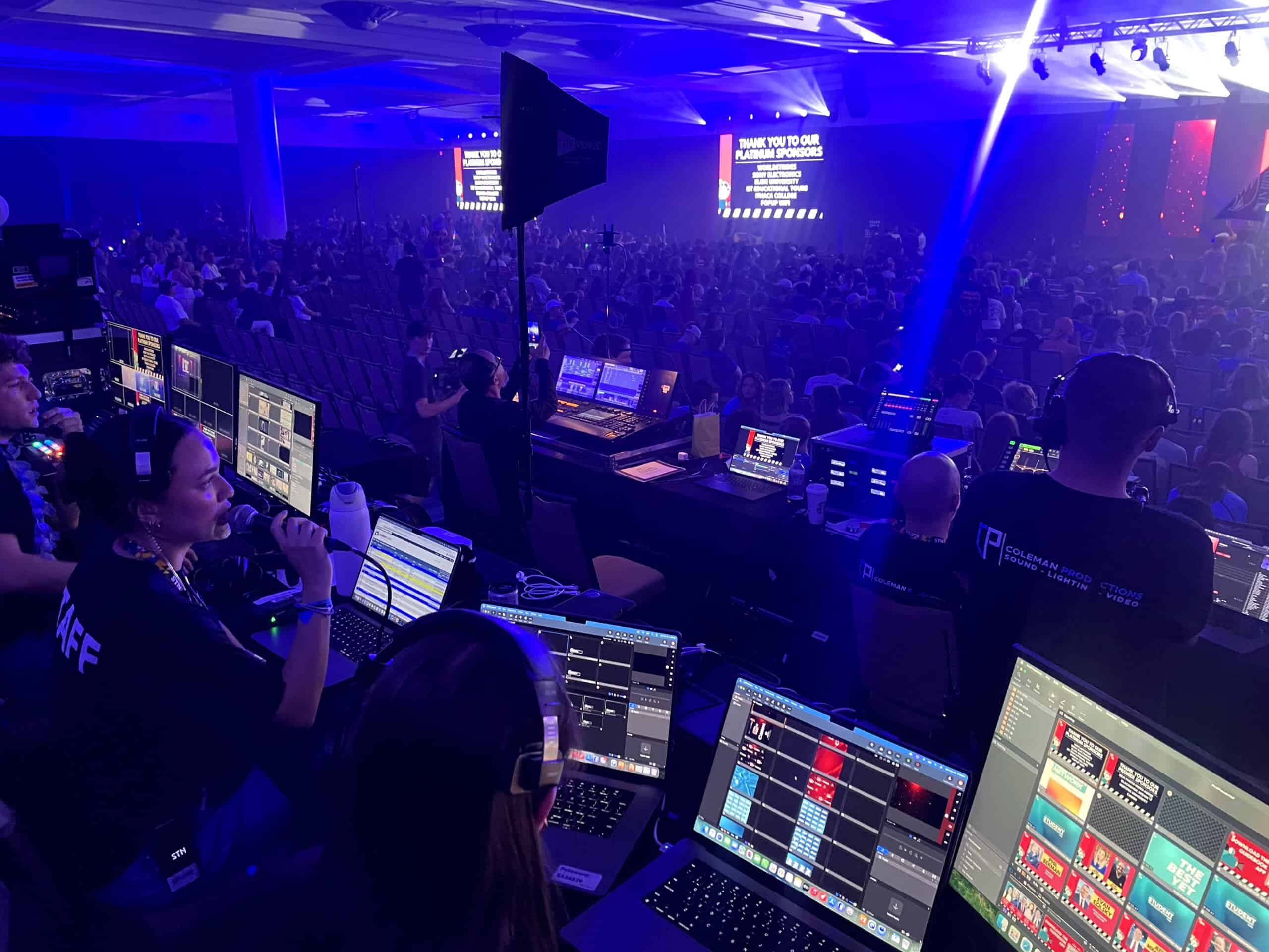 Convention center WiFi alternative using bonded cellular network equipment