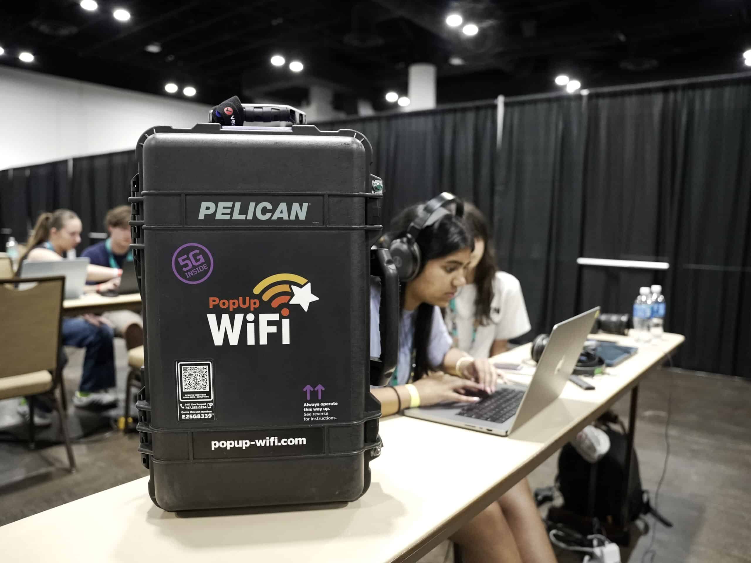 PopUp WiFi Beast Mach 3 providing bonded 5G conference internet