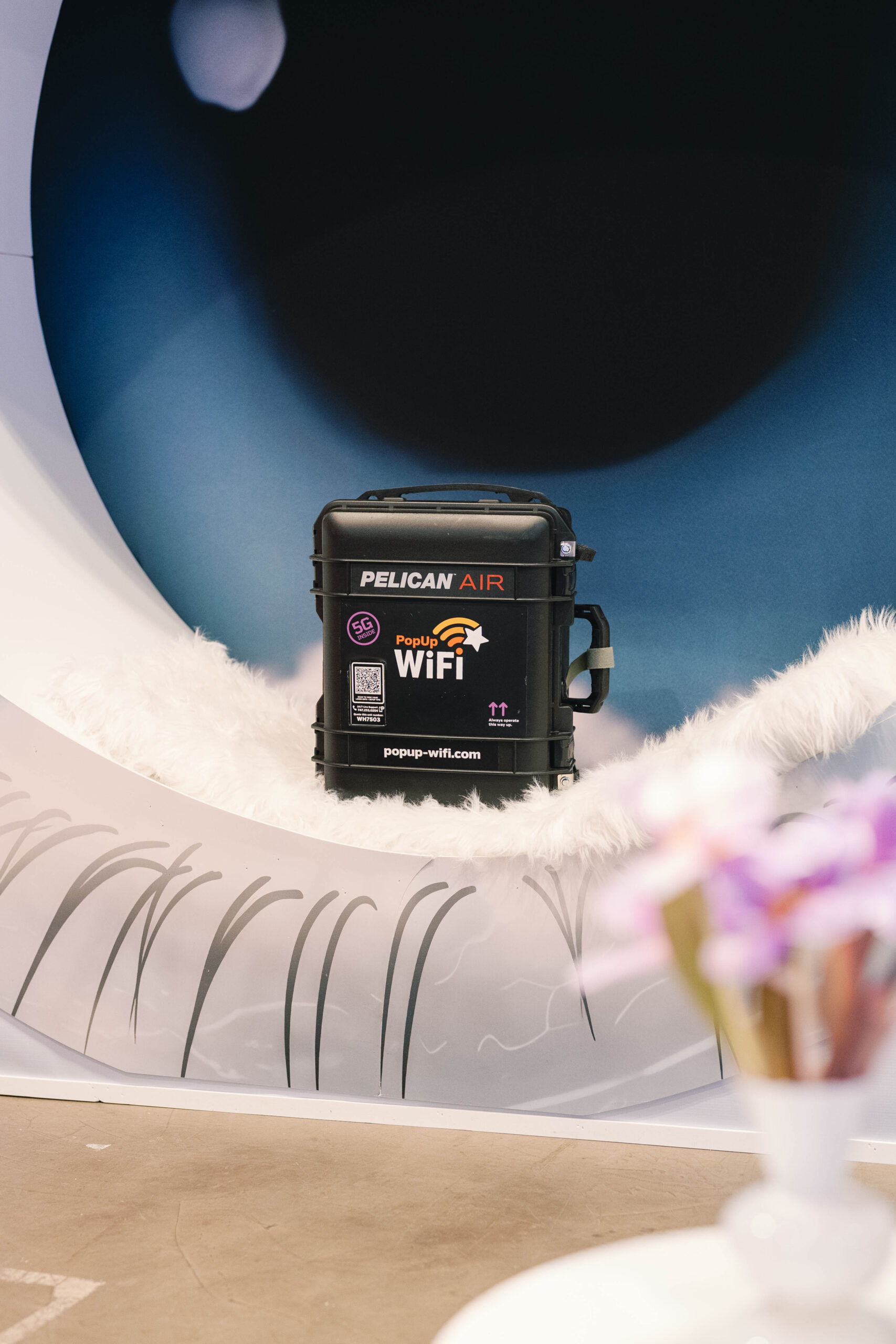 Event internet setup at luxury catering event in Washington DC using PopUp WiFi Workhorse unit