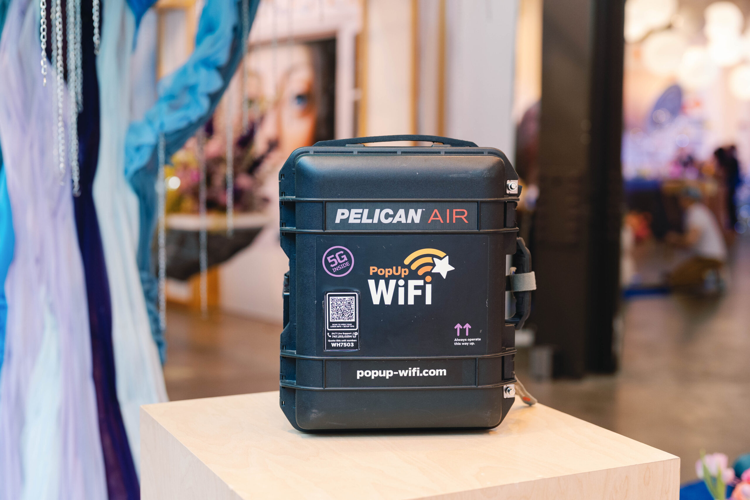 Event internet setup at luxury catering event in Washington DC using PopUp WiFi Workhorse unit