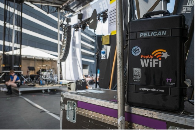 PopUp WiFi Event WiFi Rental Unit at the Taste of Minnesota community festival