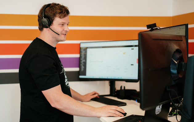 PopUp WiFi technical support team member speaking to a customer to complete an event WiFi quote