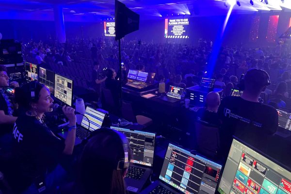 Convention center WiFi alternative using bonded cellular network equipment